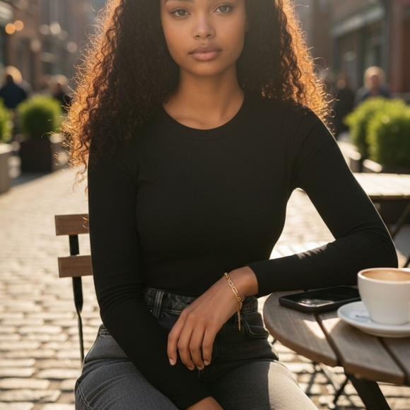 14KGP Stamp Yellow Gold Plated Classic Figaro Style 7.5" Chain Bracelet Vintage - Picture 13 of 16